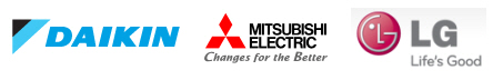 Daikin, Mitsubishi Electric and LG